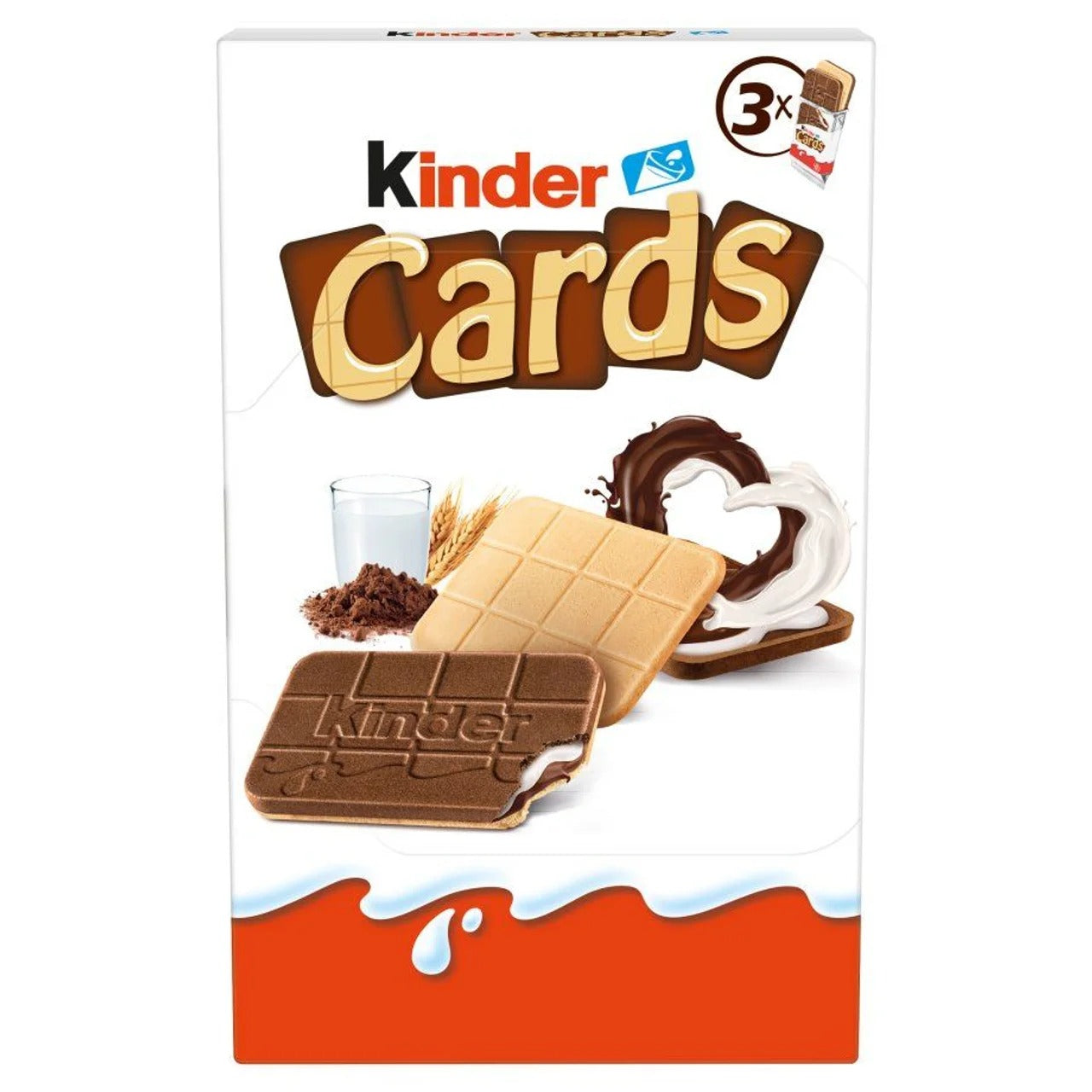 Kinder Cards 健達巧克力餅乾（牛奶與可可雙層流心夾心） 142 g