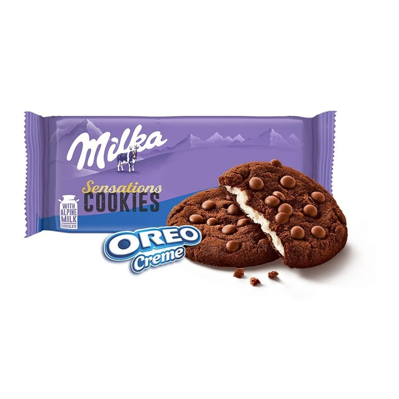 Milka  Oreo 香草流心黑脆餅乾 156 g