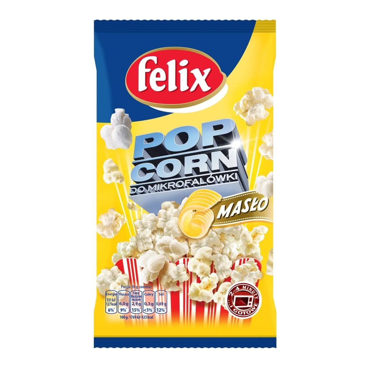 Felix 微波爐專用濃郁奶油風味爆米花 90 g