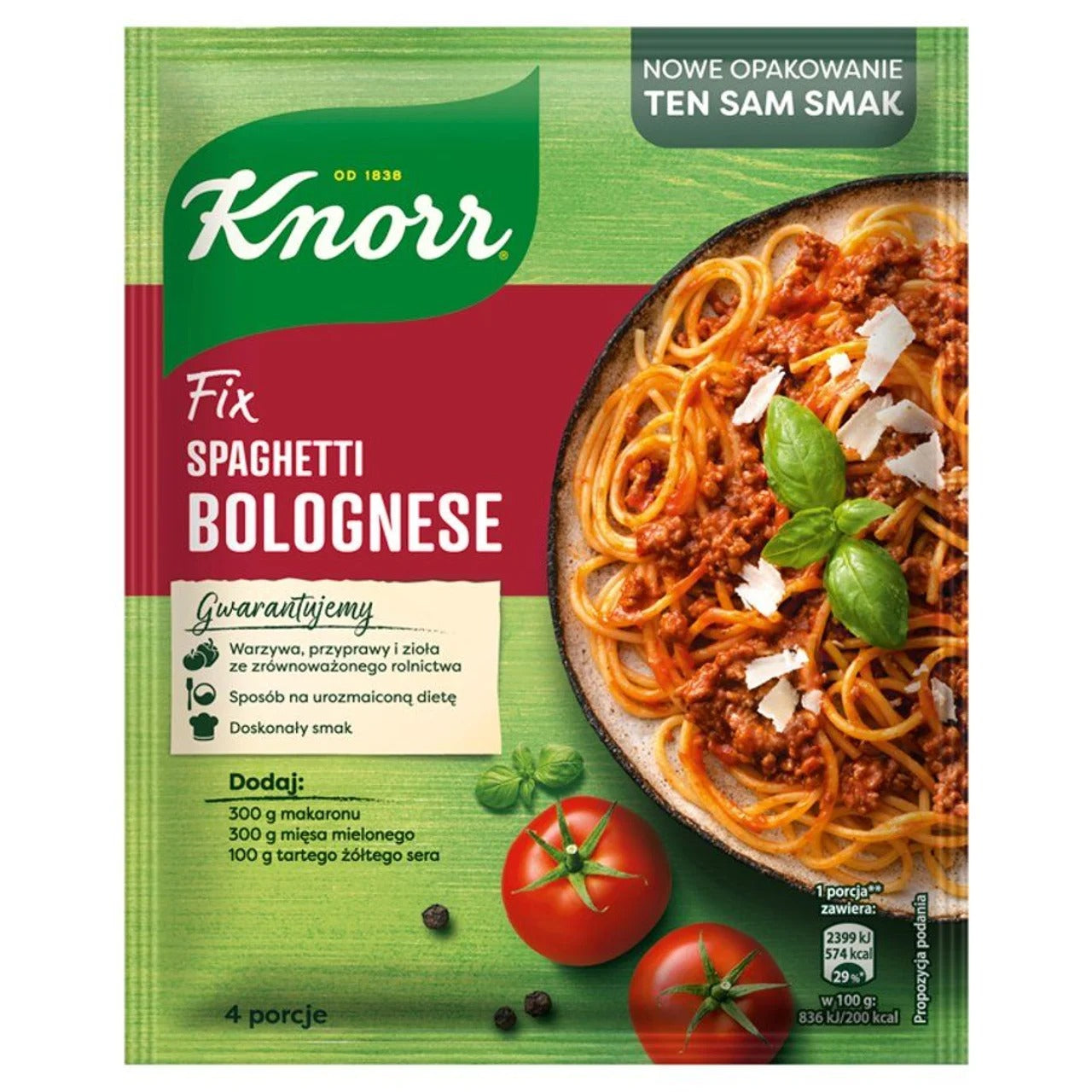 Knorr Fix 系列：經典義大利肉醬麵（Spaghetti Bolognese）調味基底 44 g