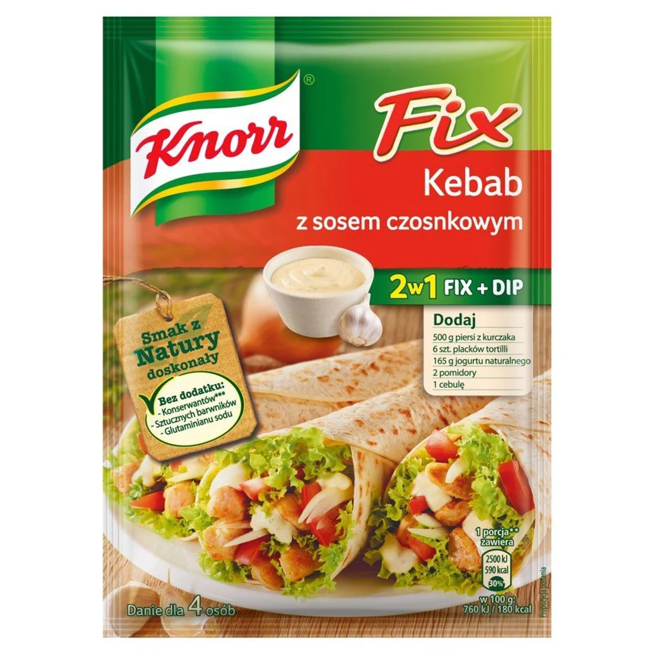 Knorr 家樂牌 土耳其 Kebab 串燒與蒜泥醬 調味包 40 g