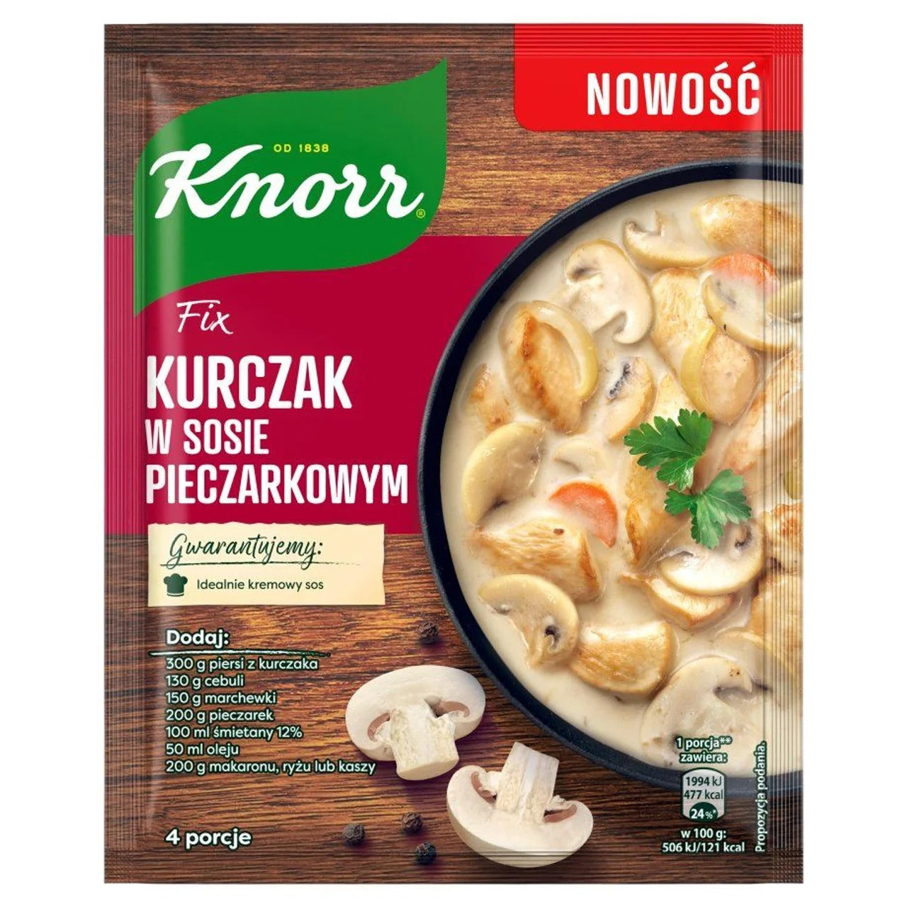 Knorr 家樂牌 蘑菇奶油醬雞肉 調味基底 33 g