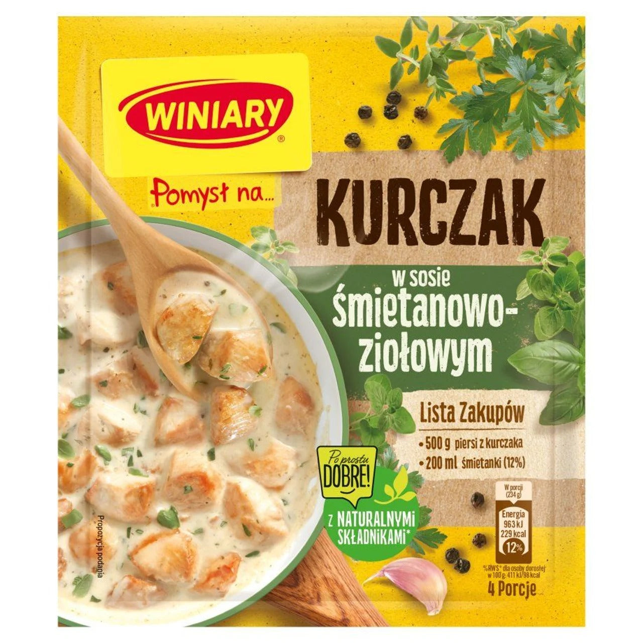 Winiary 奶油草本醬雞肉 調味基底 30 g