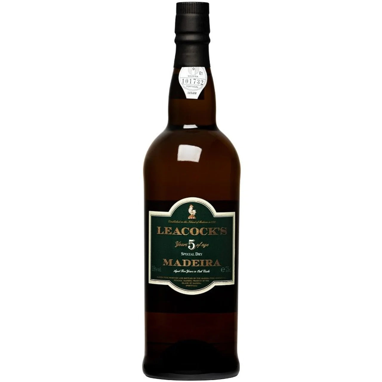 Leacock's 葡萄牙馬德拉 5 年陳釀特乾型加烈葡萄酒 (酒精濃度 19.0%) 750 ml