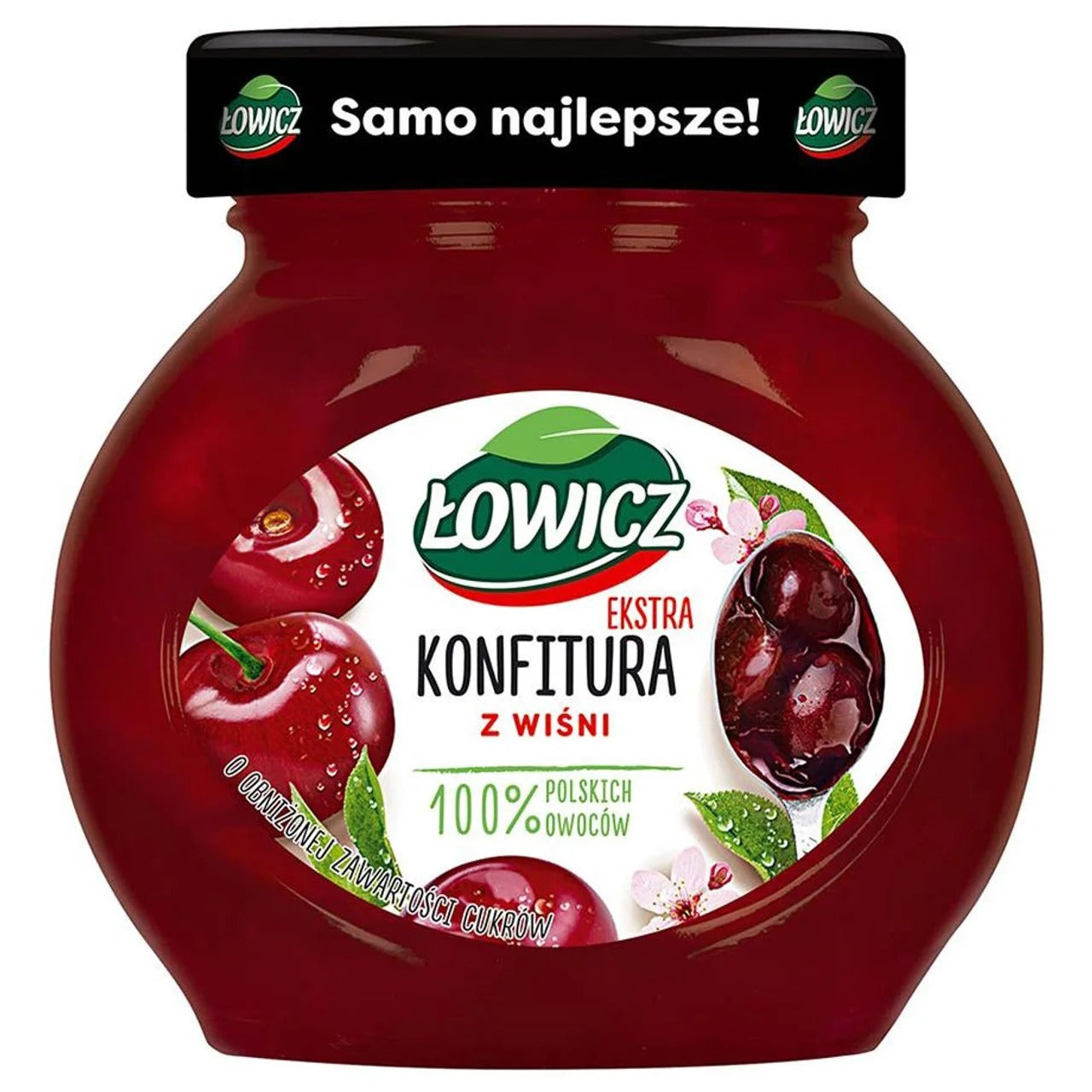 Łowicz 特級酸櫻桃果醬（低糖配方） 240 g