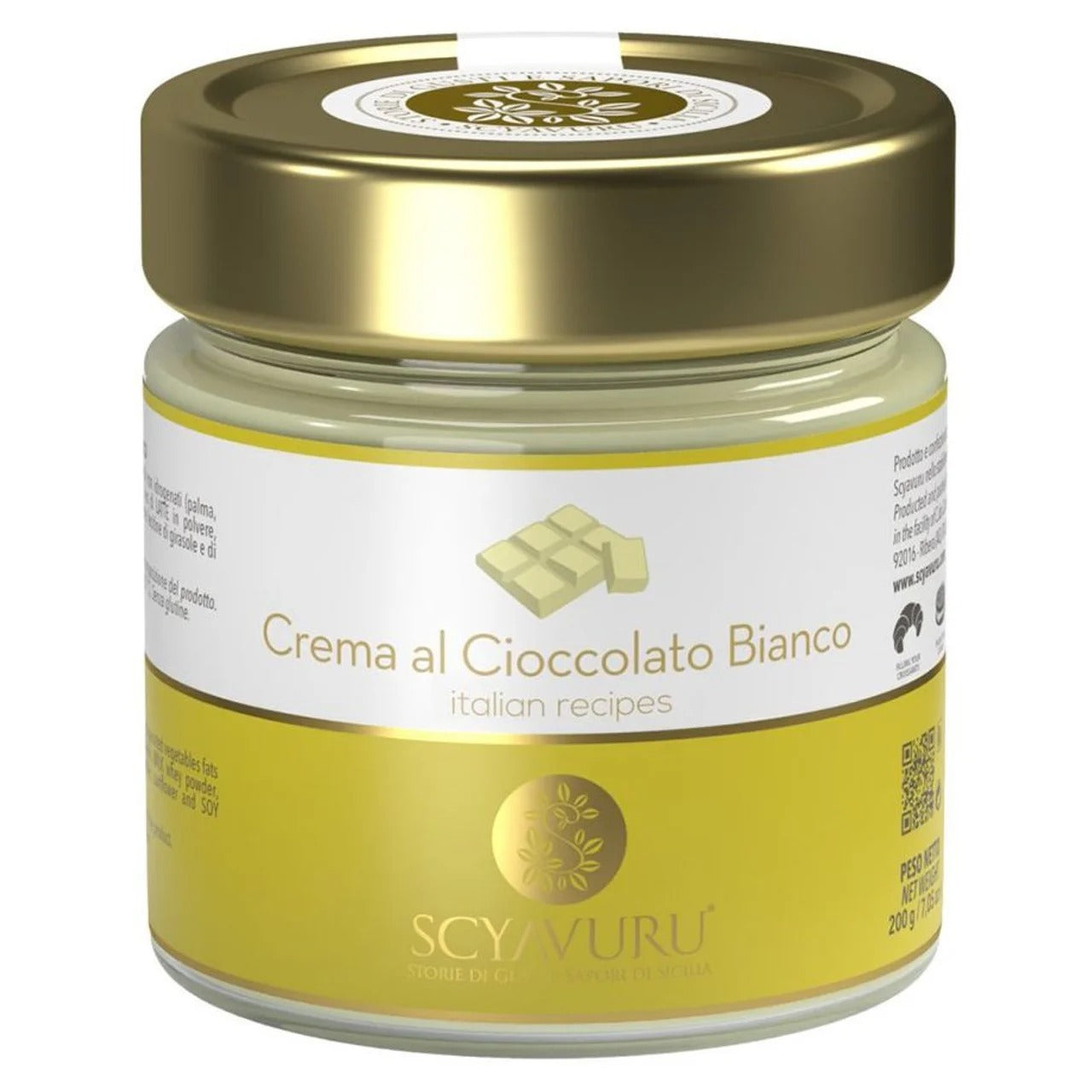 Scyavuru 義大利西西里頂級絲滑白巧克力醬 200 g