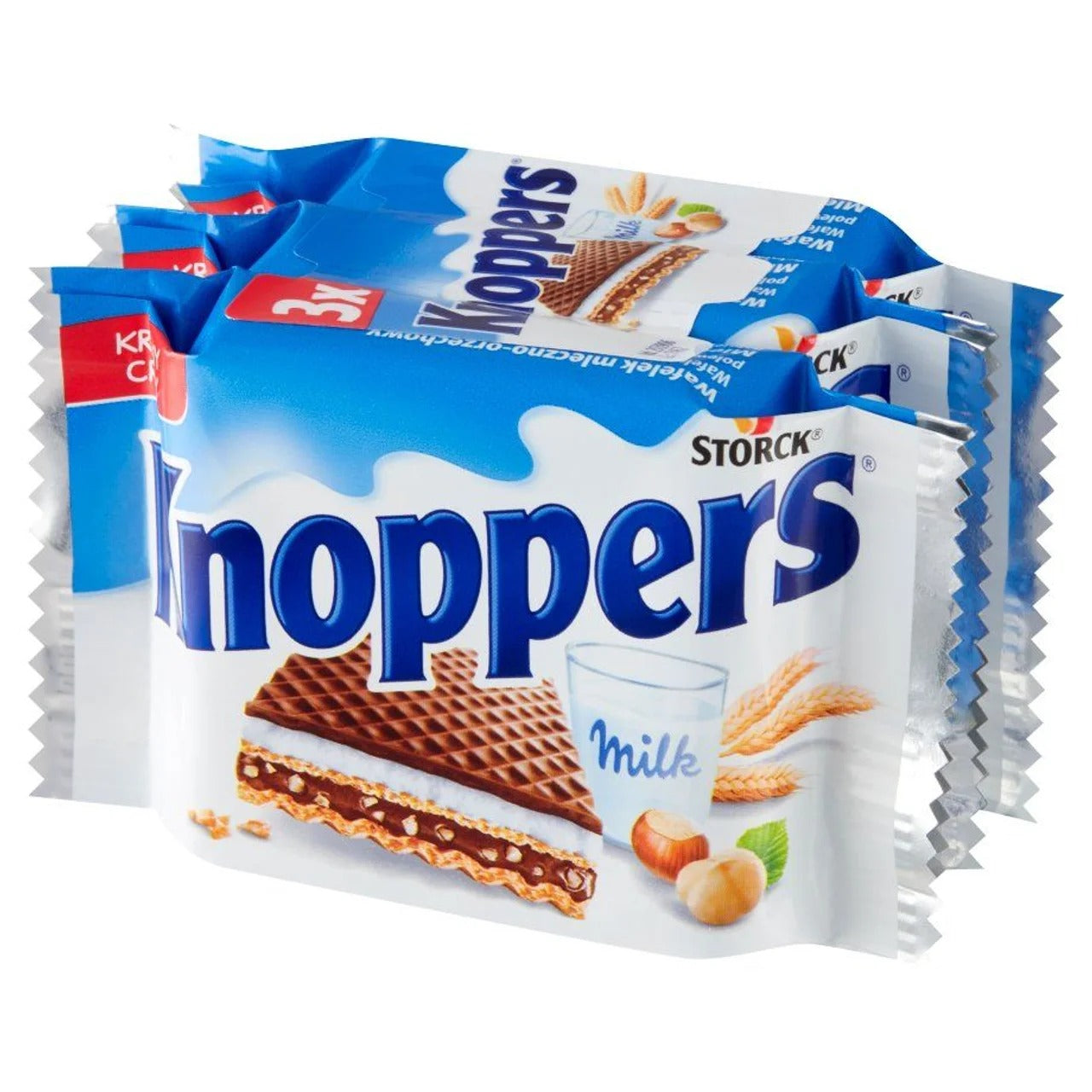 Knoppers 榛果牛奶威化 75 g（三入）