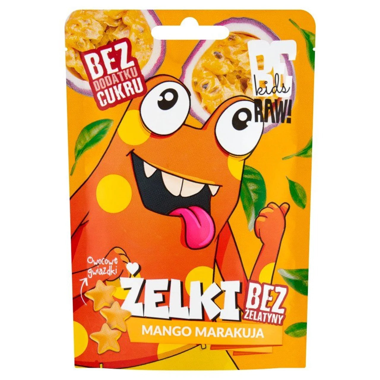 Be Raw! Mango-Passion Fruit Gummies – 100% Fruit-Based, Gelatin-Free 35 g