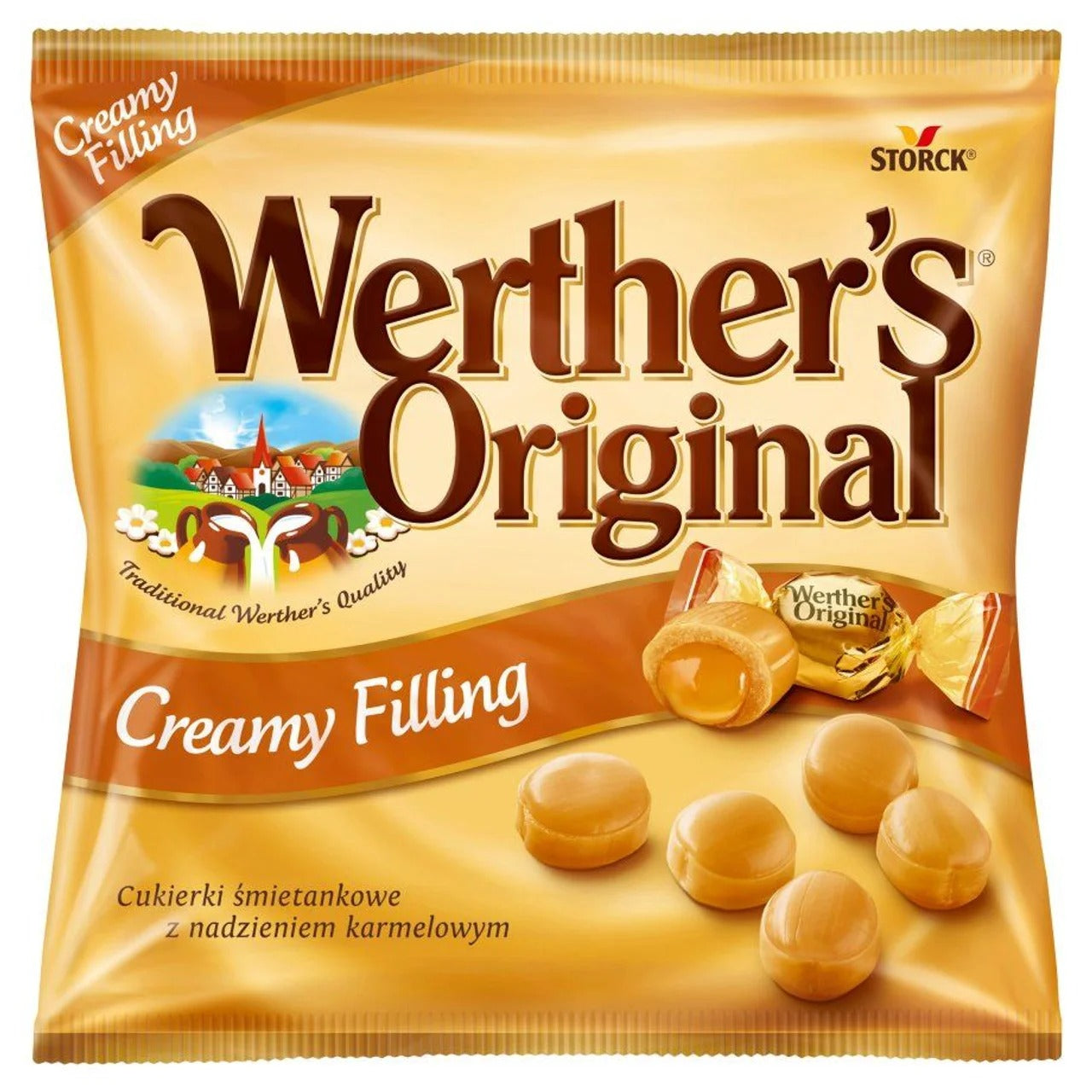 Werther's Original German Hard Candies with Soft Caramel 80 g