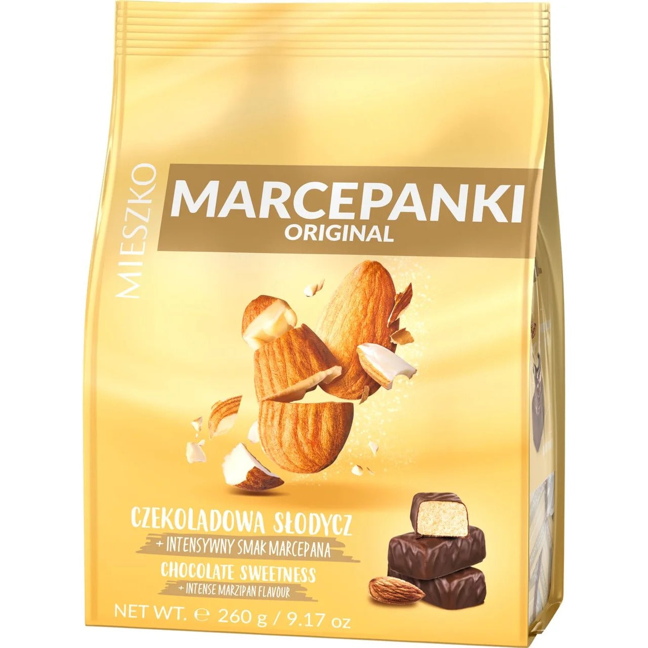 Mieszko Premier Marzipan in Rich Dark Chocolate 260 g