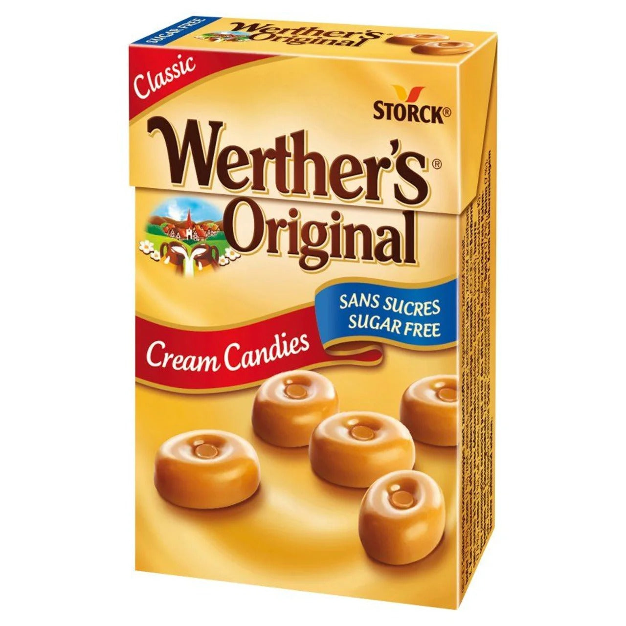 Werther's Original German Butter & Cream Hard Candies (No Sugar Added) 42 g