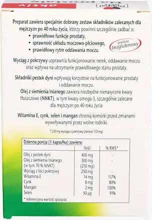 Doppelherz Prostate Support  - Pumpkin Seed & Saw Palmetto Botanical Matrix 30 Capsules 30 Capsules