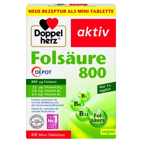 Doppelherz 雙心牌 「高劑量葉酸與 B 群」神經與心血管護理片 60 片裝