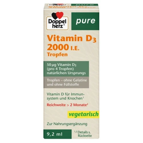 Doppelherz 雙心牌「純淨系列」天然陽光維生素 D3 滴劑 9.2 ml
