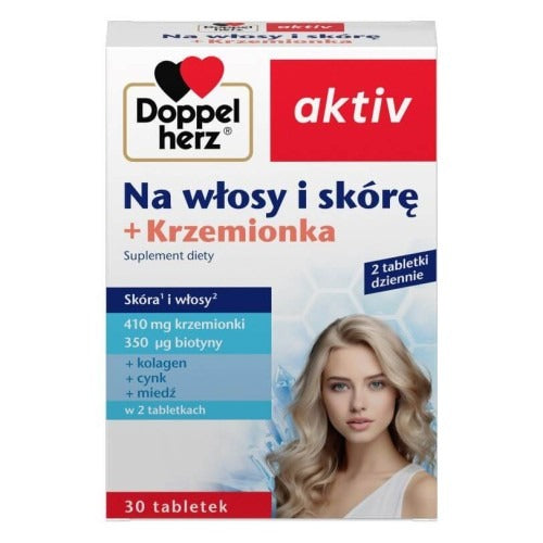 Doppelherz 雙心牌「矽素膠原」髮絲與肌膚再生片 30 片裝