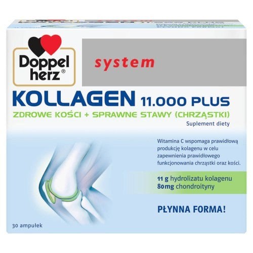 Doppelherz 雙心牌「旗艦級」11,000mg 高階骨骼與關節膠原飲 30 瓶裝