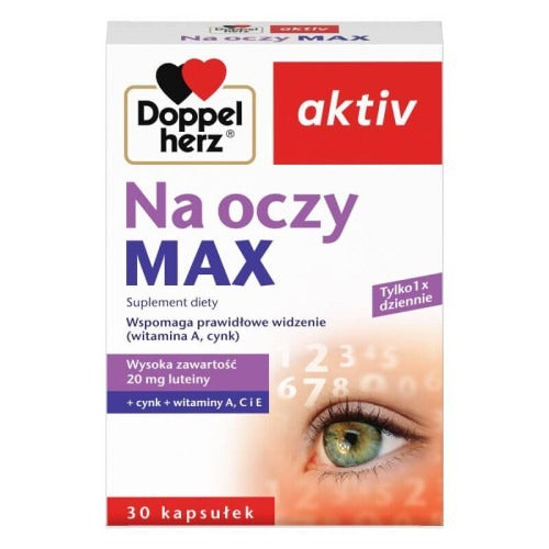 Doppelherz 雙心牌 維生素 A 與鋅護眼強化膠囊 30 粒裝