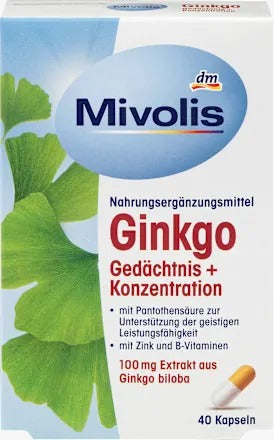 Mivolis 銀杏健腦專注力膠囊 40粒/20g