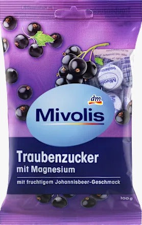 Mivolis Dextrose Lozenges Blackcurrant Flavor 100g