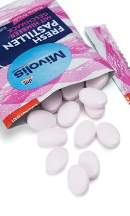 Mivolis Fresh Breath Lozenges Raspberry Flavor 25g