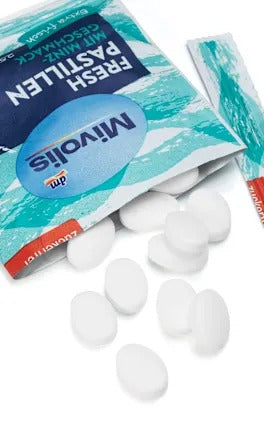 Mivolis Fresh Breath Lozenges Peppermint Flavor 25g