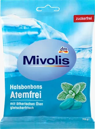 Mivolis Menthol Throat Lozenges 75g