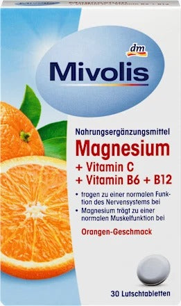 Mivolis 鎂 + 維生素 C、B6、B12 口含錠 30粒/45g