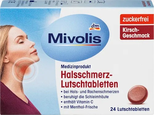 Mivolis 止痛潤喉口含錠 24粒/38g