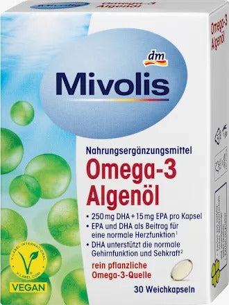 Mivolis 植物性海藻油 Omega-3 膠囊 30粒/43g