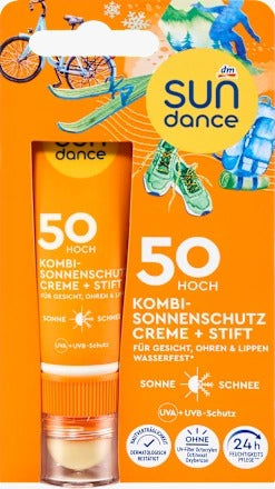 SUNDANCE 二合一防曬霜與防曬護唇膏 SPF50