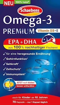 Schaebens 雪本詩 Omega-3 高效深海魚油膠囊 (70粒裝)