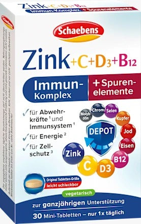 Schaebens 雪本詩 免疫強化防護能量錠 (鋅 + 維他命 C, D3, B12) 10g