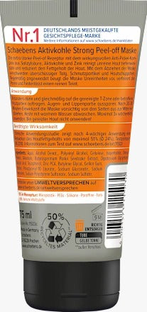 Schaebens Peel-Off Mask "Aktivkohle Strong" (75 ml Tube)