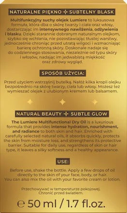 Bielenda Lumiere 煥彩絲滑修護乾性油 (50ml)