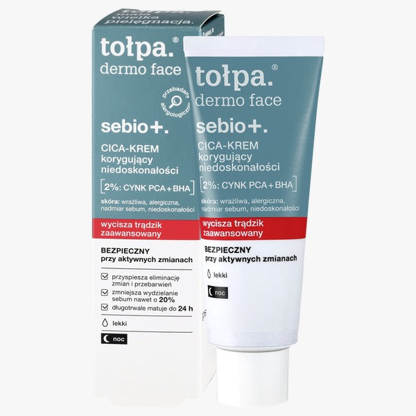 Tołpa Dermo Face Sebio+ Cica 瑕疵修正修復霜 (40 ml)