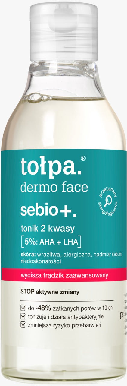 TOŁPA Dermo Face Sebio+ 2 號酸類毛孔淨化爽膚水 (200 ml)
