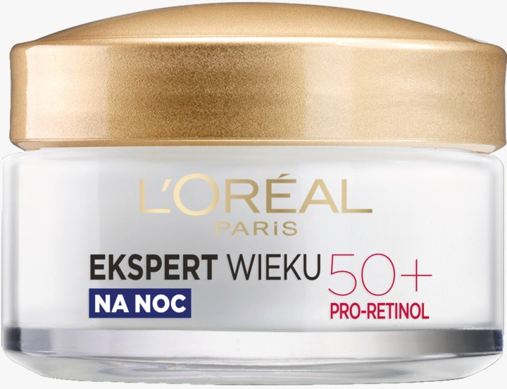 L'ORÉAL PARIS 巴黎萊雅 (年齡專家) 50+ 緊緻抗皺晚間霜 - Pro-Retinol (視黃醇/A醇) + 山茶花精油 50 ml