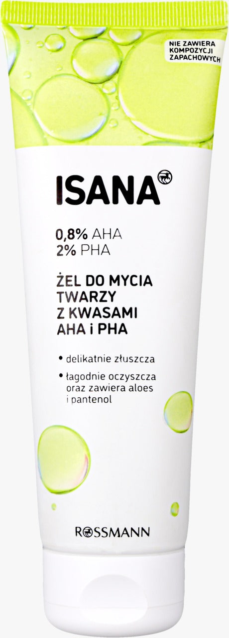 ISANA Love Your Skin AHA & PHA 煥膚亮采潔面凝膠 125 ml