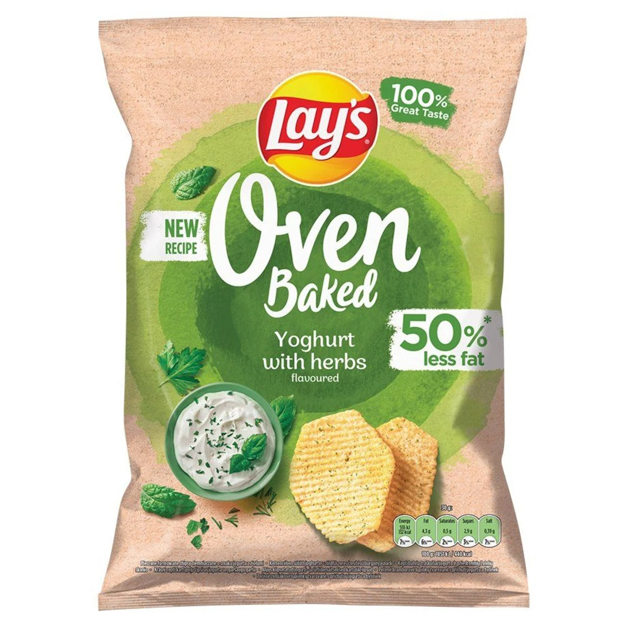 Lay's 樂事烘烤系列 優格香草風味洋芋片 110 g