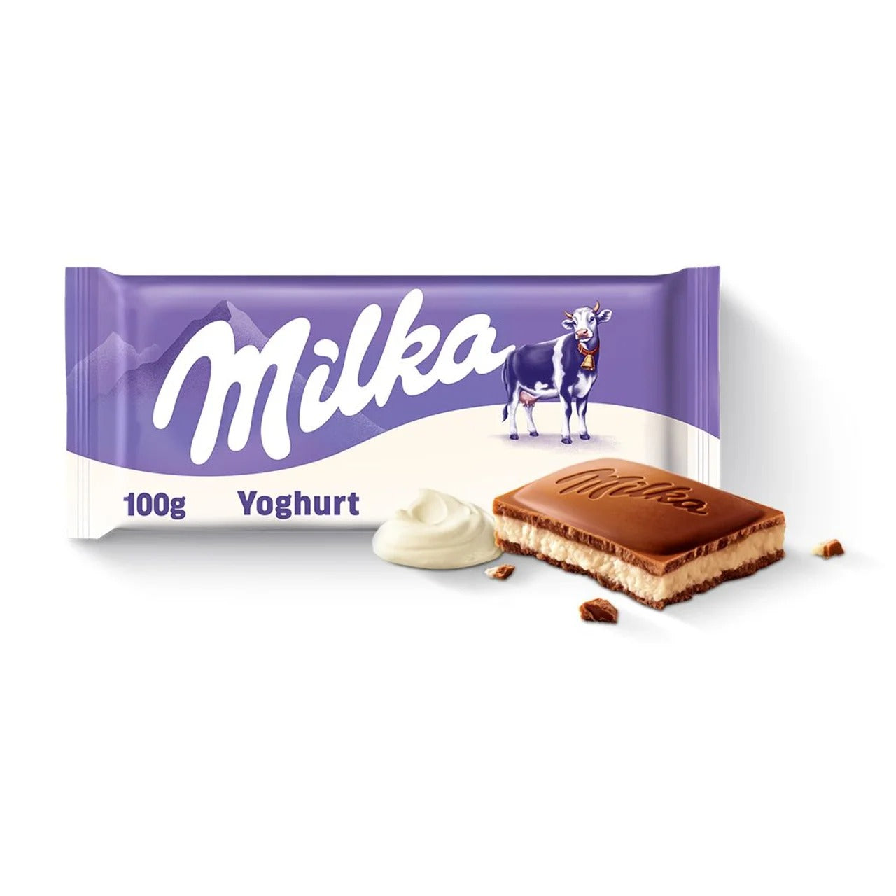 Milka 妙卡清爽優格乳霜夾心牛奶巧克力 100 g