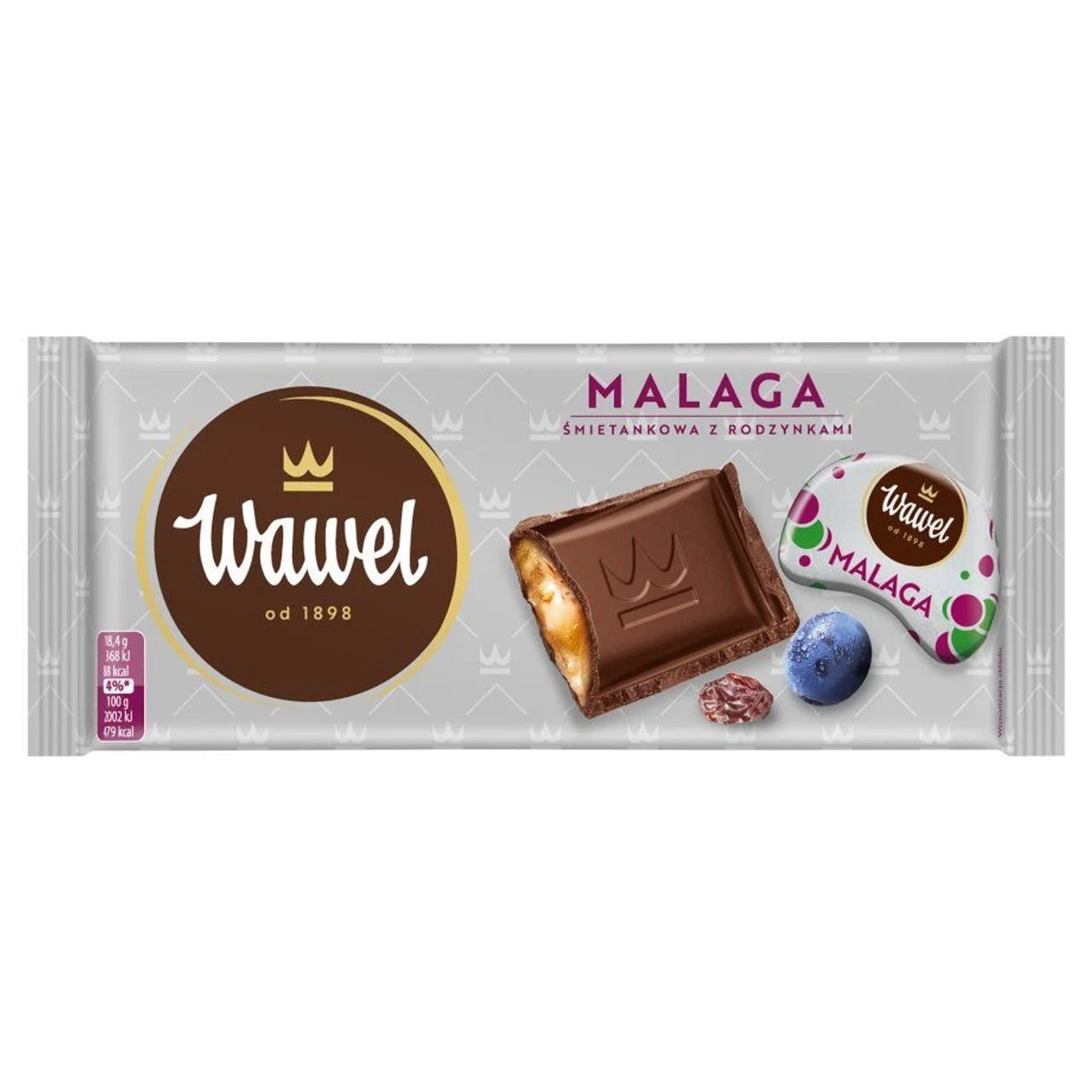 Wawel 經典 Malaga 奶油葡萄乾夾心巧克力 92 g