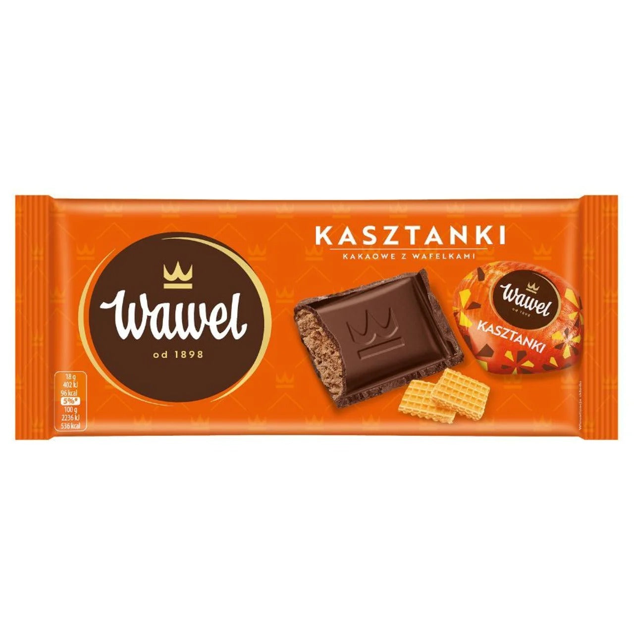 Wawel 經典 Kasztanki 可可威化碎夾心巧克力 90 g