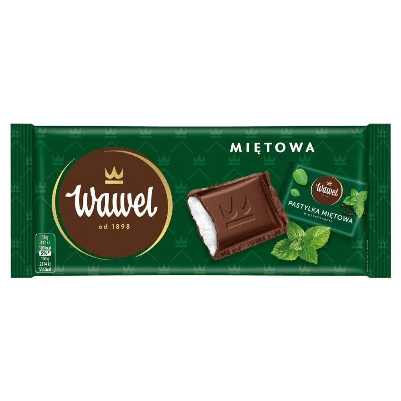 Wawel 經典清爽薄荷夾心黑巧克力 90 g