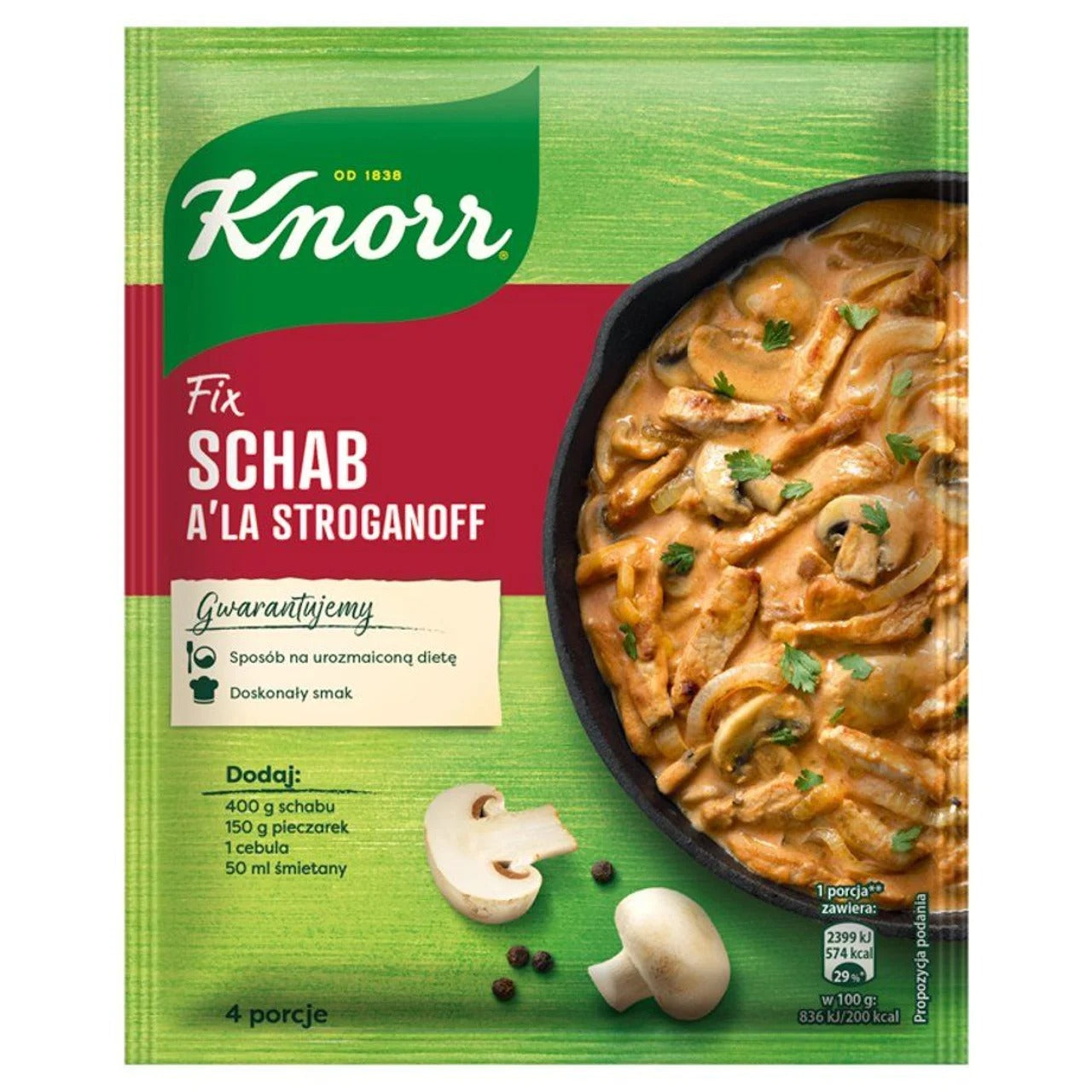 Knorr Fix 系列：經典史卓加諾夫豬肉 調味基底 56 g