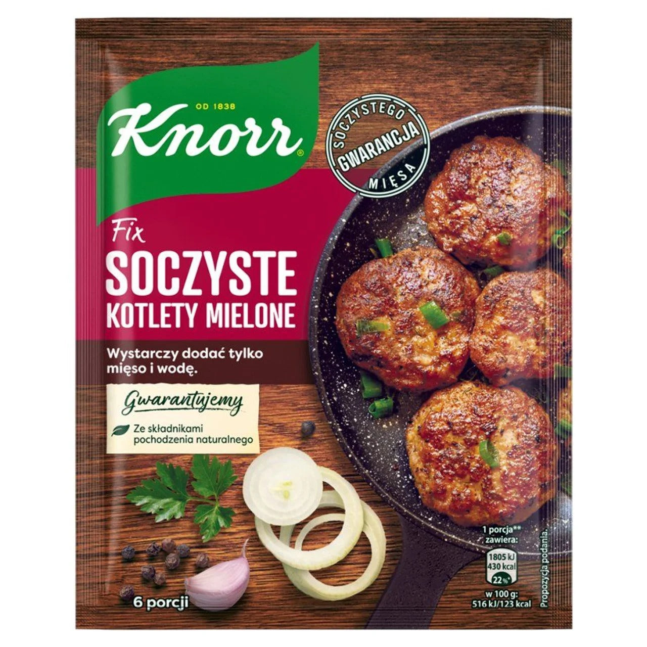 Knorr Fix 系列：波蘭式漢堡排 調味基底 70 g