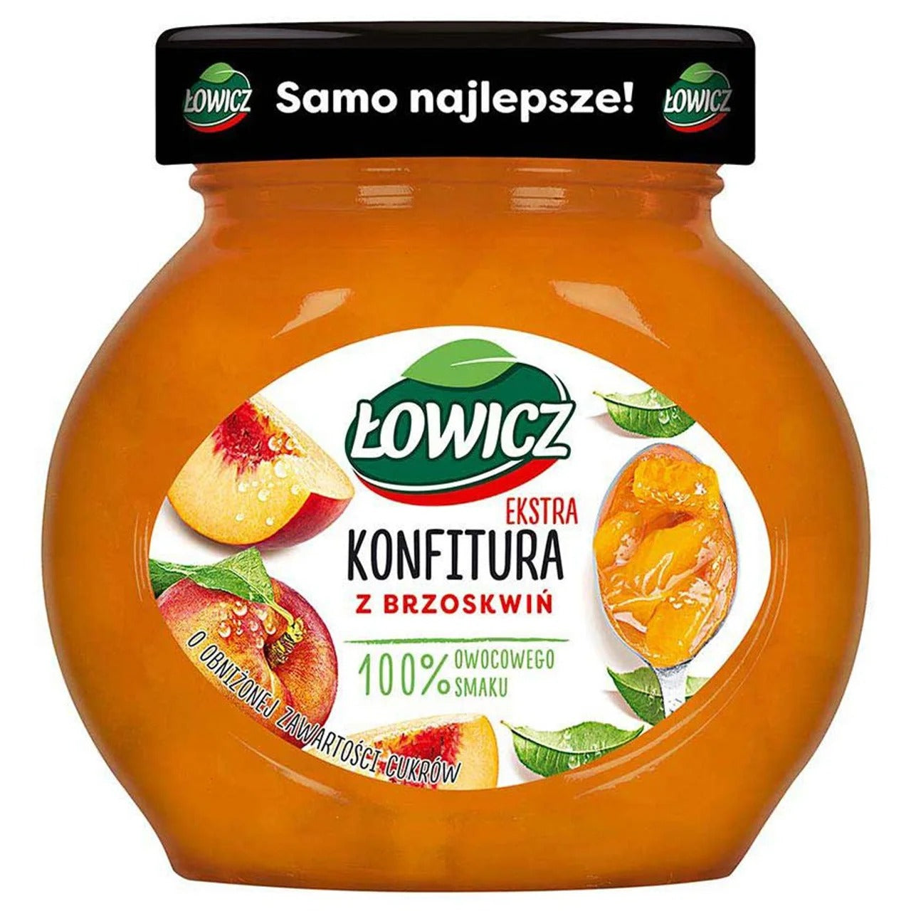Łowicz 特級蜜桃果醬（低糖配方） 240 g