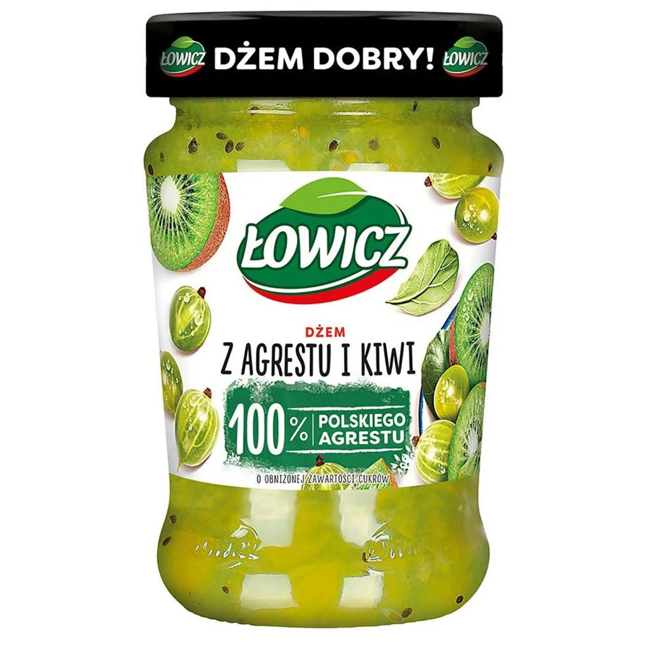 Łowicz 低糖鵝莓（燈籠果）與奇異果果醬 280 g