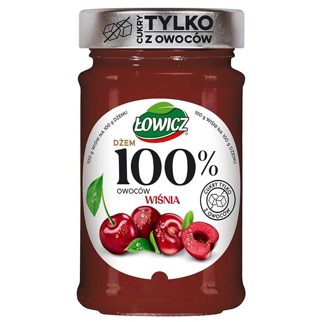 Łowicz 特級酸櫻桃果醬（低糖配方） 210 g