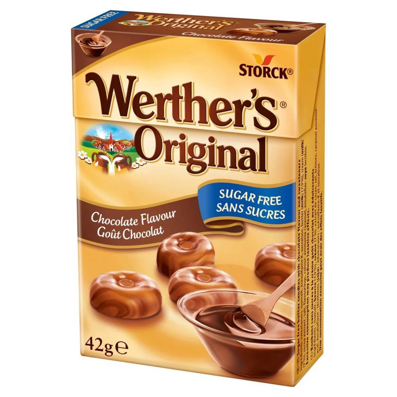 Werther's Original Hard Candies with Cocoa (No Sugar Added) 42 g