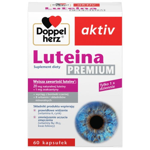 Doppelherz 雙心牌「葉黃素 PREMIUM」藍莓精華護眼膠囊 60 粒裝